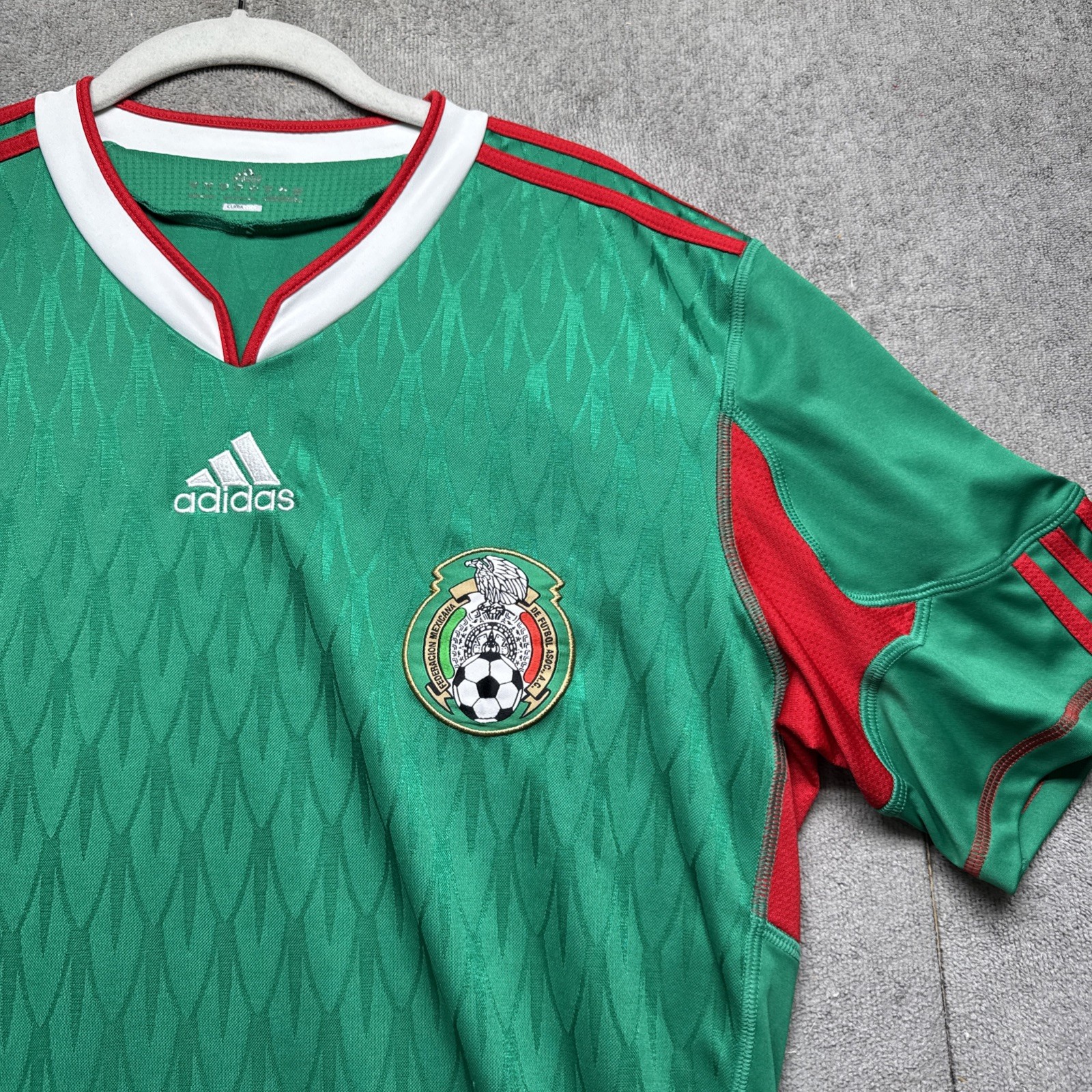 Adidas Mexico 2010 World Cup Home Soccer Jersey Green ClimaCool Men’s Medium
