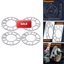 GAsupply 3mm Universal Wheel Spacers For Most 4 5 Lug Wheels, 4Pcs GAS152-3