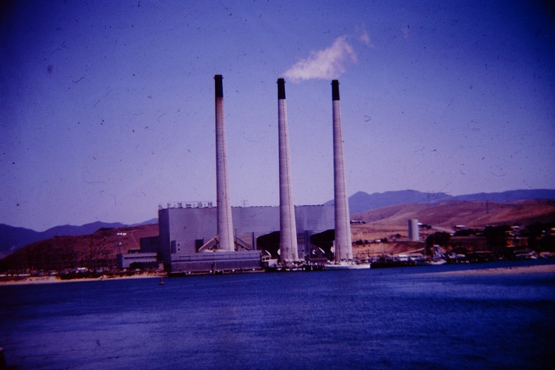 JULY 1966  Morro Bay Power Plant in California Kodachrome Slide CQ-C