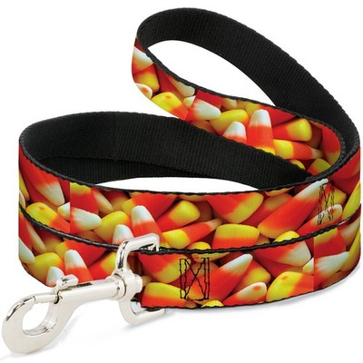 Dog Leash Vivid Candy Corn Stacked NARROW 0.5'' (US IMPORT)