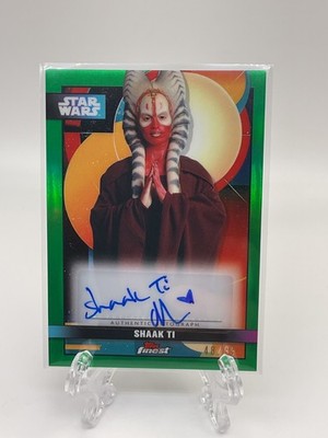 2025 Topps Smugglers Outpost - Orli Shoshan as Shaak Ti /99 Green Refractor Auto