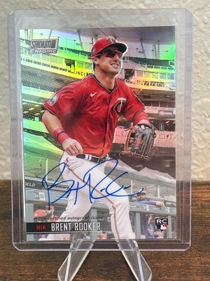 2021 Topps Stadium Club Chrome - Brent Rooker #SCCAV-BR Auto RC Refractor