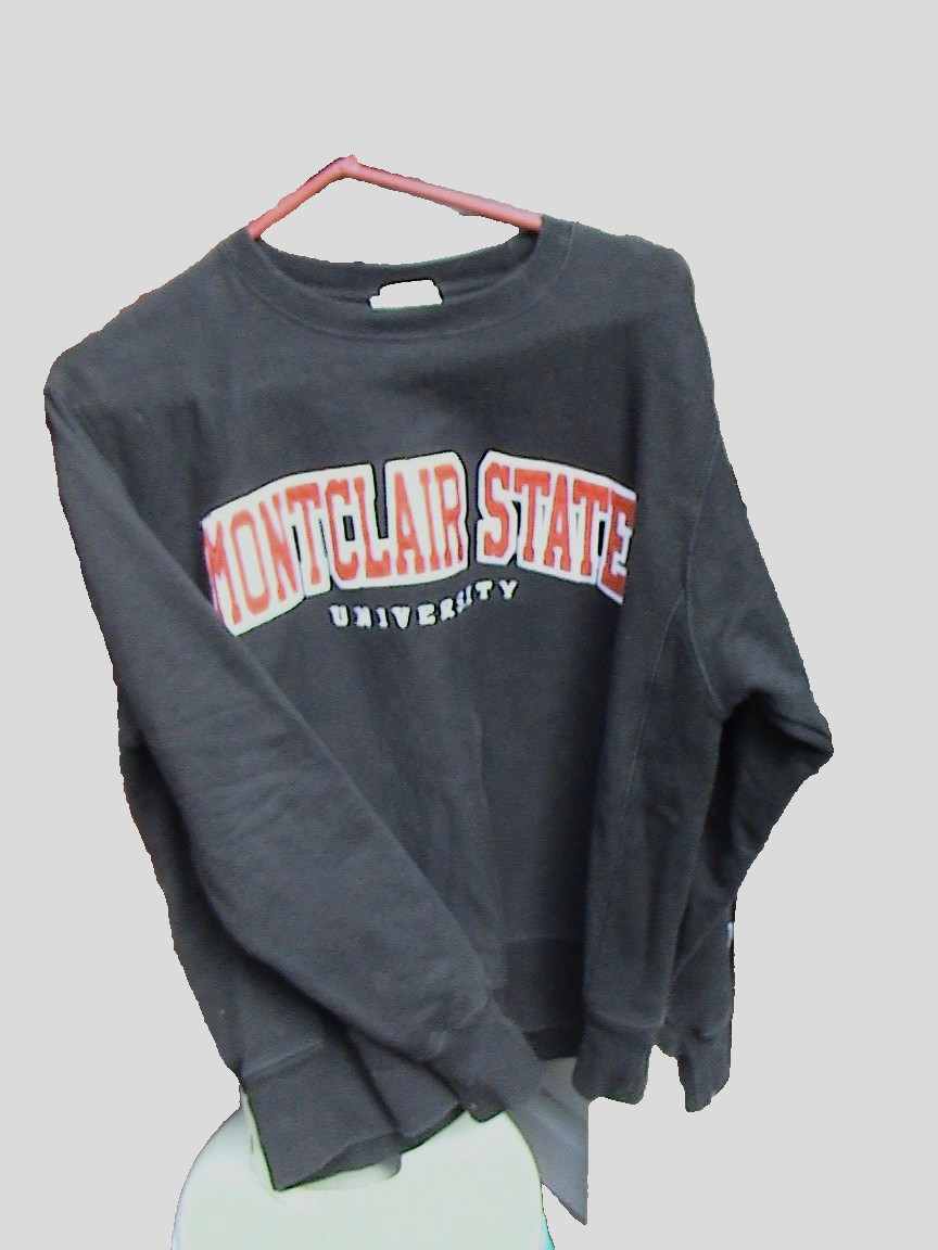 Vintage Montclair State University Sweatshirt Men's Med. Black NCAA Crewneck View 3