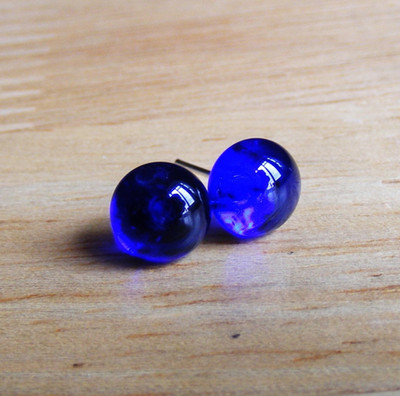 Ohrstecker Handarbeit Glas Muranoglas Glaskunst #120301