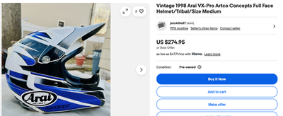 Vintage Arai VX-Pro Windham Motocross Helmet Collector Edition | eBay