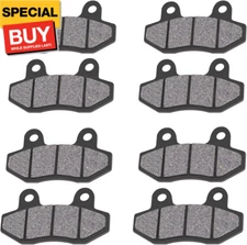 4 Pairs Brake Pads Compatible with Gy6 49cc 50cc 125cc 150cc 200cc 250cc, ATV Di