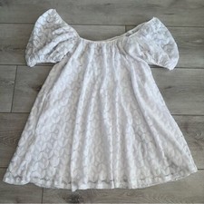Show Me Your Mumu Flora Spacey Lacey White Mini Dress Women's X-Small XS