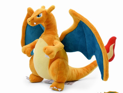Charizard Plush Doll Soft Toy Stuffed Animal Teddy Spitfire Dragon Kids Gift - Foto 5 di 19