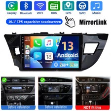 2 32GB For Toyota Corolla 2014-2016 Android 13 Car Stereo Radio GPS RDS CarPlay