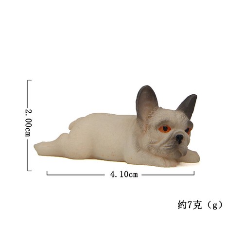 1/12 Scale Dollhouse Miniatures Dog Puppy Accessories France Bulldog Animal Pet - Picture 22 of 36