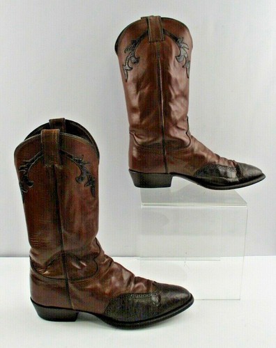 Almond Toe Western Cowboy Boots Size 