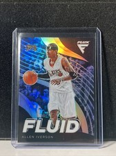 2022-23 Flux Basketball - Allen Iverson - Fluid Silver Prizm - 76ers Legend