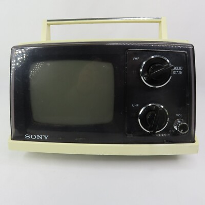 Sony Transistor TV TV-520 Portable Television 5 in Solid State