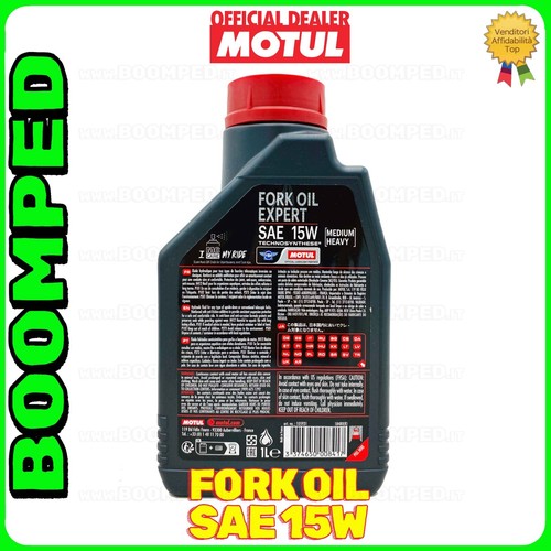 OLIO FORCELLE IDRAULICHE MOTUL FORK OIL 15W 5 LITRI MOTO SCOOTER 05MO04 - Foto 2 di 4