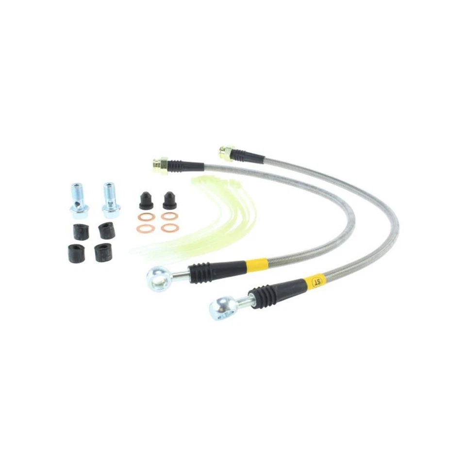 Líneas de freno trenzadas delanteras de acero inoxidable Stoptech para Jeep Grand Cherokee 14-15 Foto 2 de 4