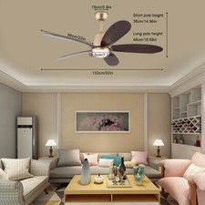 52" Fan Chandelier Ceiling Fan with Lights & Remote Control Ceiling Fan Light!