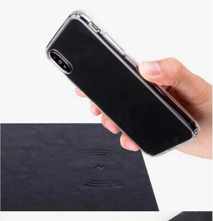 Cargador Inalámbrico 2 en 1 Carga Mouse Pad para iPhone 11 12 13 Pro Max Foto 3 de 4