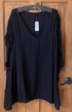 TORRID BLOUSE TOP BLACK SHIRT BLOUSE 6 6X 6XL 30 NEW