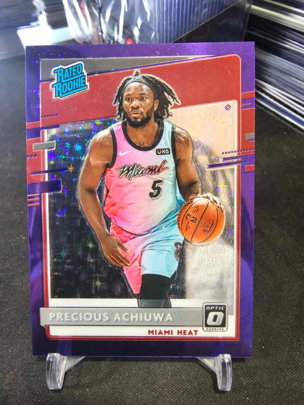 2020-21 Panini Donruss Optic Precious Achiuwa #170 FOTL Purple Stars 02/13 RC!