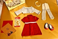 American Girl 2010 Ruby & Ribbon Holiday Outfit with Extras