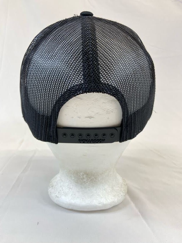 Solid Black White Embroider Logo Baseball Cap Sna… - image 6