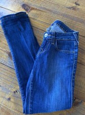 TRUE RELIGION Womens TRISHA Straight Jeans, Size 24, Stretch Low Rise EUC