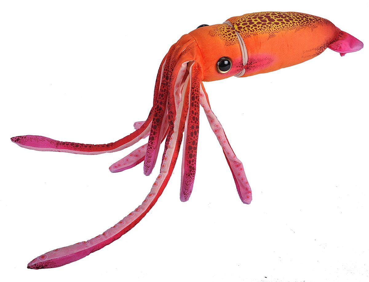 NEW PLUSH WILD REPUBLIC ORANGE SQUID CUDDLY SOFT TOY TEDDY