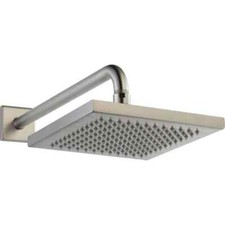 1-Spray Patterns 2.5 GPM 7.69 in. Wall Mount Fixed Shower Head in Stainless