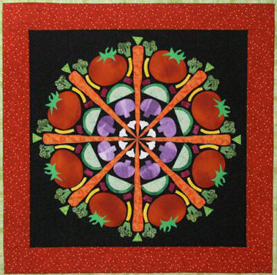  Tasty Tomatoes Wallhanging Pattern - by The Quilted Lizard