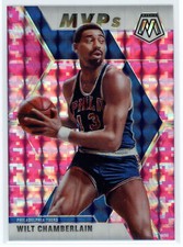 Wilt Chamberlain 2019-20 Panini Mosaic MVPs Pink Prizm #300 Philadelphia 76ers