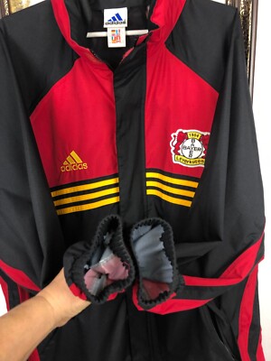 Vintage 90's Adidas Bayer 04 Leverkusen Football Jacket Soccer