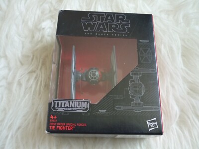 Boxed new sealed star wars black series titanium series tie fighter 04