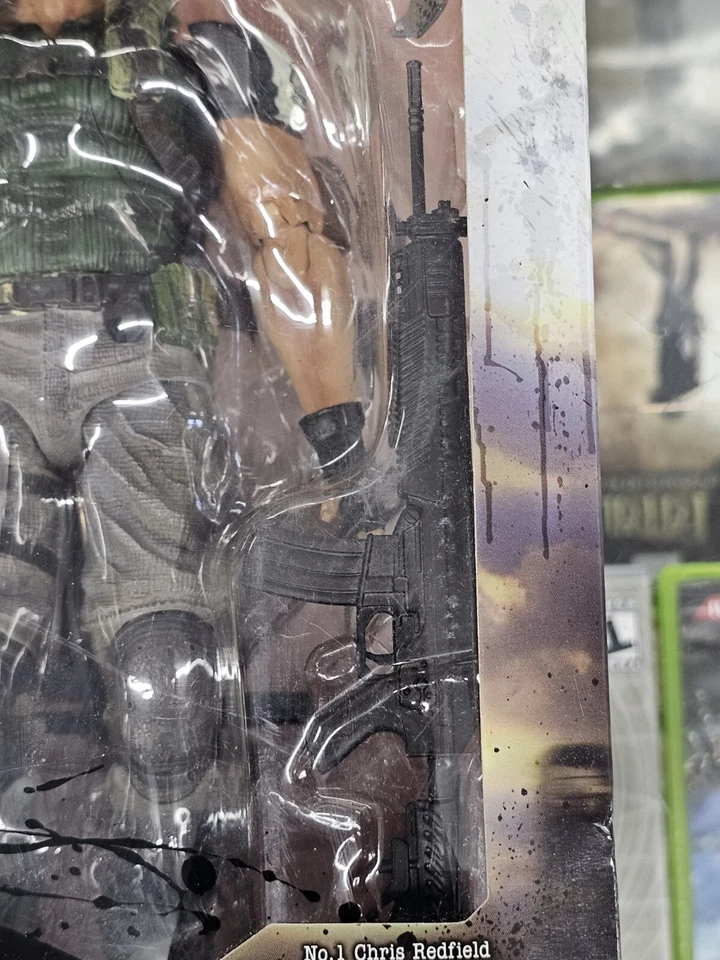 Square Enix Play Arts Kai Biohazard Resident Evil 5 Chris Redfield Figure RARE - Image 4 of 4
