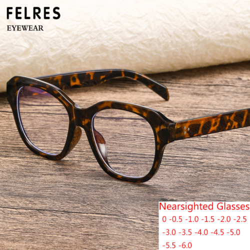 Women Cat Eye Anti Blue Light Myopia Nearsighted Glasses Full Rim Fahion Glasses - Picture 1 of 27