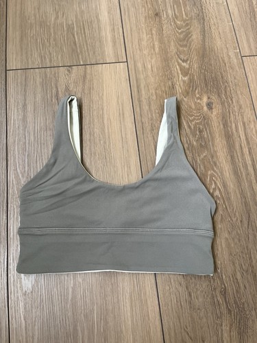 LULULEMON Sport BH Align Damen Gr. S leichter Halt Fitness Top Training olive - Bild 3 von 5