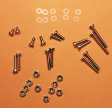 BRAND NEW S.S. CARTRIDGE MOUNTING SCREWS NUTS WASHERS FOR TURNTABLE HEADSHELL