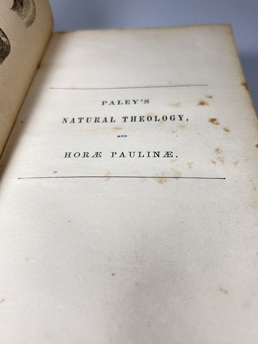 William Paleys Natural Theology And Horæ Paulinæ Pre-1859 Archdeacon Antique - Picture 11 of 14