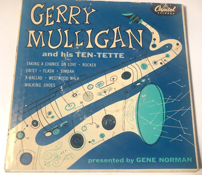 Gerry Mulligan 2x 7'' Record 45 & Picture Sleeve Gatef And His Ten-Tette Chet Bak