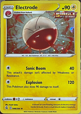Electrode Cosmos Holo Rare - 088/264 - Fusion Strike Pokemon 2021