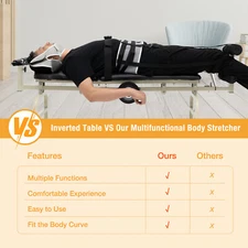 Cervical Spine Stretcher Traction Bed Lumbar Relief Massage Therapy Stretcher US
