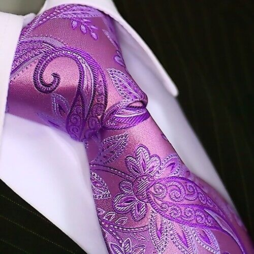 BINDER de LUXE KRAWATTE tie slips corbata cravatte Dassen Krawatten 220 Lila - Bild 1 von 2