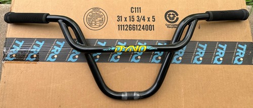 Dyno Pretzel Bars 9.25" BMX Black Old School Repop GT Haro Hutch Torker