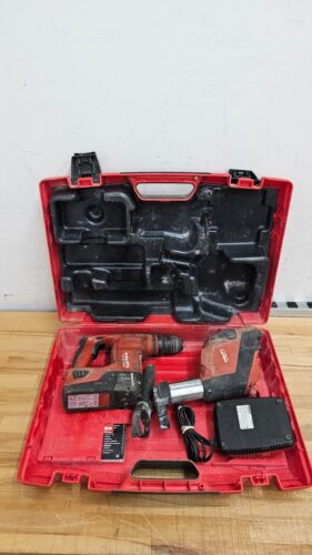 Hilti TE 4-A22 Hammer Drill W/ TE DRS-4-A Dust Collector + Batteries & Charger