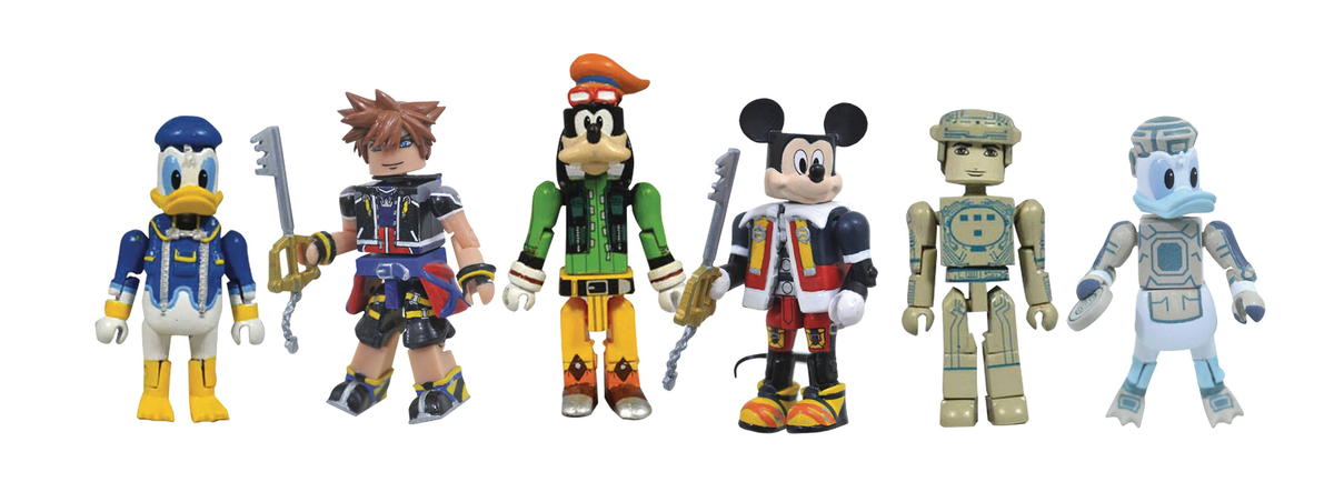 Kingdom Hearts Minimates Series 1 Two Pack Set of 3 Diamond Select
