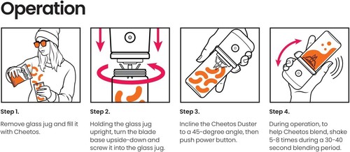 Cheetos Duster Blender Limited Edition Orange Brand NEW FAST SHIP - Picture 3 of 3