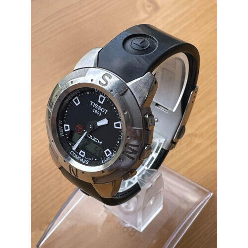 TISSOT T-TOUCH Z 251/351-1 Digital Analog WATCH BLACK SILVER TISSOT T-TOUCH Z 251/351-1 Digital Analog WATCH BLACK SILVER