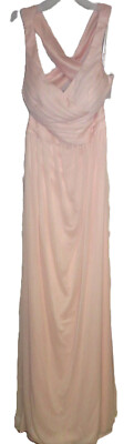 DAVID'S BRIDAL Long Bridesmaid Dress With Crisscross Back Petal Size 4 (RK). | eBay DAVID'S BRIDAL Long Bridesmaid Dress With Crisscross Back Petal Size 4 (RK). | eBay