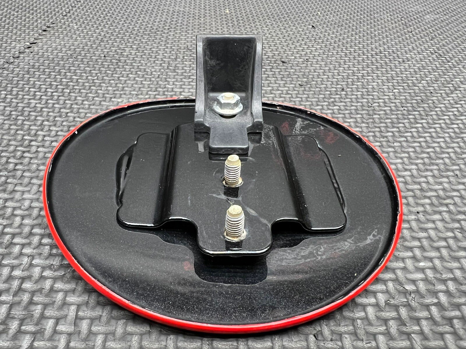10-15 Ferrari 458 Italia Gas Filler Cap Cover Trim Housing Nero Daytona Wrapped