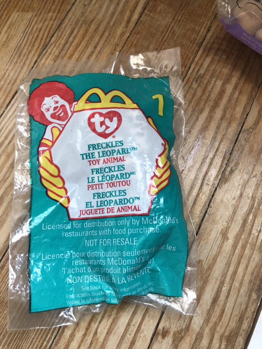 激レア！！！　1999年マクドナルド　ty Rare McDonald's 1999 Ty Teenie Beanie Baby Freckles the