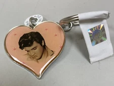 ELVIS PRESLEY Key Chain Heart Shape NEW